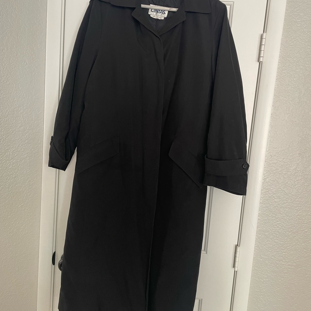 The Delta Collection by Cintas Womens Trench Coat Suze 6 Thinsulate Lining Black